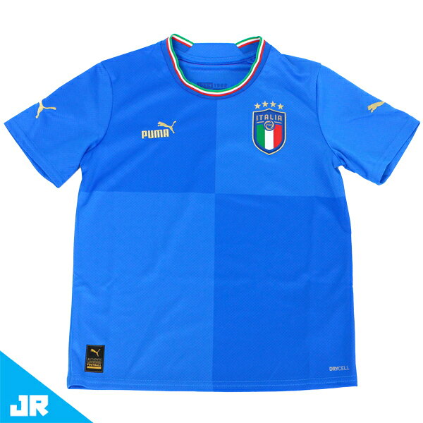 プーマ 2022 イタリア代表 FIGC ホーム SS レプリカシャツ JR ジュニア 子供用 サッカー レプリカユニフォーム 半袖 puma 765645-01ネット通販 サッカー 用品 セール