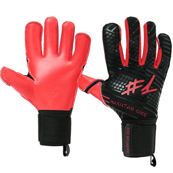 ハッシュタグワン #1 ENDBOSS エンドボス 大人用 サッカー キーパーグローブ GKグローブ HashTagOne EBR-BLACK/RED