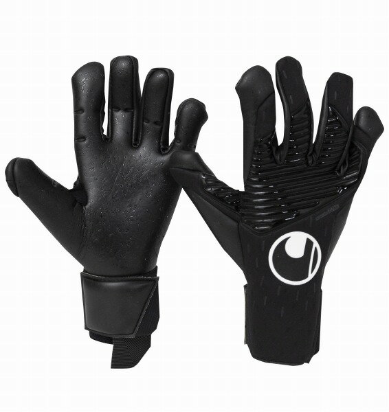 ウールシュポルト スピードコンタクト ブラック スーパーグリップ＋ ハーフネガティブ 大人用 サッカー キーパーグローブ GKグローブ uhlsport 1011285