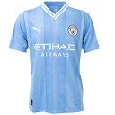 プーマ 23-24 MCFC マンチェスターシティ ホーム レプリカシャツ 大人用 サッカー レプリカユニフォーム 半袖 puma 770438-01