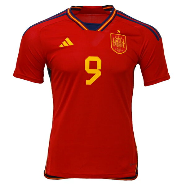 【スピード出荷】アディダス 2022 スペイン代表 ホームレプリカユニフォーム #9 ガビ 大人用 サッカー レプリカシャツ adidas QA253-HL1970 2