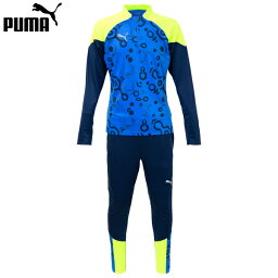 プーマ INDIVIDUALCUP 1/4 ジップトップ ロングパンツ 大人用 サッカー トレーニングウェア 上下セット puma 658881/658872