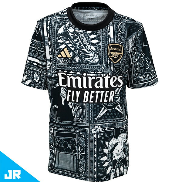 アディダス 23-24 キッズ アーセナルFC プレマッチシャツ ジュニア用 サッカー 半袖トレーニングシャツ adidas IXG83-IQ2462のサムネイル