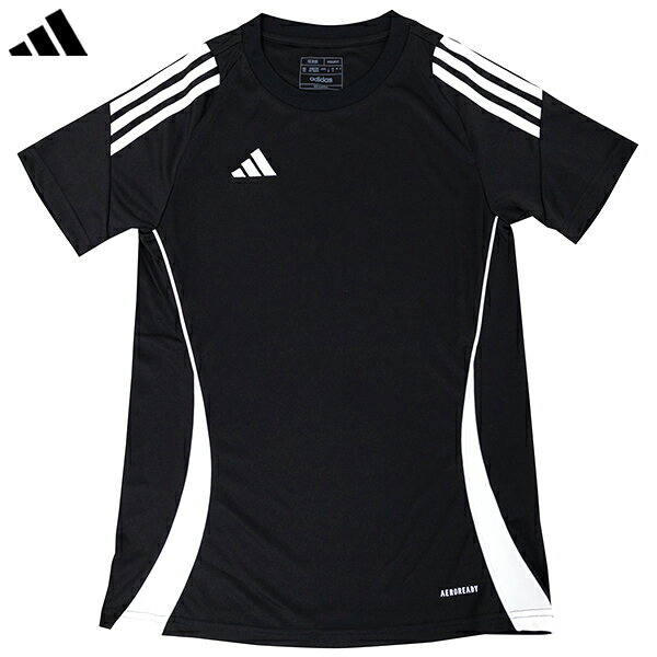 アディダス ウィメンズ TIRO24 トレーニングジャージー 女性用 サッカー プラクティスシャツ 半袖 adidas HEJ09