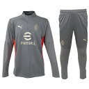 プーマ 24-25 ACM ACミラン トレーニング1/4 ジップトップ&パンツ 大人用 サッカー トレーニングウェア上下セット puma 777501/777...