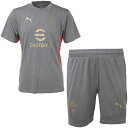 プーマ 24-25 ACM ACミラン トレーニングSSシャツ&ショーツ 大人用 サッカー プラクティス上下セット puma 777496/778198