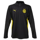 プーマ 24-25 BVB ドルトムント トレーニング1/4 ジップトップ 大人用 サッカー トレーニングウェア puma 777610-02