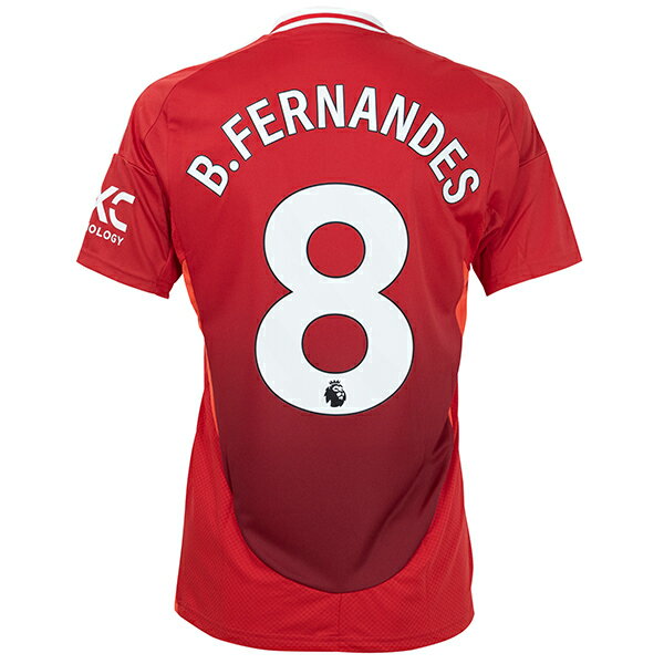 【スピード出荷】アディダス 24-25 マンチェスターユナイテッドFC #8 B.フェルナンデス ホームレプリカユニフォーム 大人用 シャツ 半袖 adidas KLZ16-IU1397