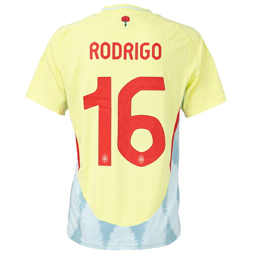 【スピード出荷】アディダス 2024 スペイン代表 #16 ロドリ アウェイ レプリカユニフォーム 大人用 サッカー レプリカシャツ 半袖 adidas JMS88-IS9033 【スピード出荷】アディダス 2024 スペイン代表 #16 ロドリ アウェイ レプリカユニフォーム 大人用 サッカー レプリカシャツ 半袖 adidas JMS88-IS9033