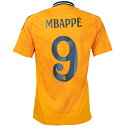 【スピード出荷】アディダス 24-25 レアル・マドリード #9 エムバペ アウェイ レプリカユニフォーム 大人用 サッカーシャツ 半袖 adidas KON99-IU5013