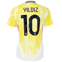 【スピード出荷】アディダス 24-25 ユベントス #10 ユルディズ アウェイ レプリカユニフォーム 大人用 サッカーレプリカシャツ 半袖 adidas JT...