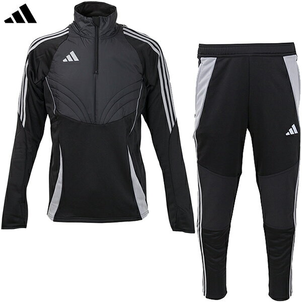 アディダス TIRO24ウィンタライズドトップ&パンツ 大人用 サッカー トレーニングウェア 上下セット JTQ63-IM9966/JTQ71-IM9974