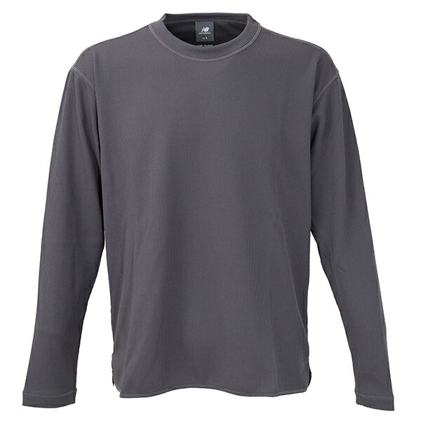 ニューバランス Black Out Collection ポリワッフルロングスリーブシャツ 大人用 長袖Tシャツ NewBalance AMT45259-CHC