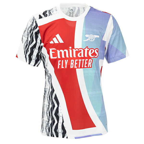 アディダス 24-25 アーセナルFC プレマッチ ジャージー 大人用 サッカー トレーニングシャツ 半袖 adidas KTJ74-JE7562