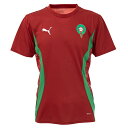 プーマ 2025 モロッコ代表 プレマッチシャツ 大人用 サッカー トレーニングシャツ 半袖 puma 777726-06