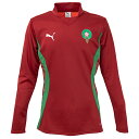プーマ 2025 モロッコ代表 プレマッチ 長袖スウェットトップ 大人用 サッカー トレーニングウェア puma 777728-06