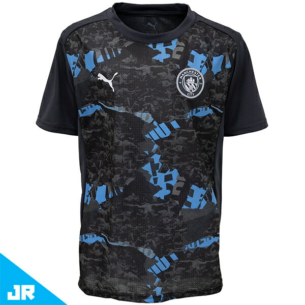 プーマ 24-25 MCFC マンチェスターシティ プレマッチ SSシャツ JR ジュニア用 サッカー トレーニングシャツ 半袖 puma 779157-74