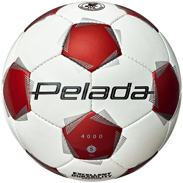 モルテン ペレーダ 4000 サッカーボール 5号球 molten F5K4000-WR(ホワイト×レッド)