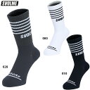スボルメ ボーダーパワーグリップミドルソックス サッカー フットサル ショートソックス 靴下 SVOLME 1251-40622