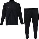 ニューバランス Black Out ジャガードトラックニットハーフジップトップ&パンツ 大人用 サッカー トレーニングウェア上下セット NewBalance A...