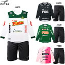 フィンタ レコルダーレL/Sグラフィックプラシャツ&パンツ 大人用 サッカー フットサル 長袖 プラクティス上下セット FINTA FT4300/FT3008