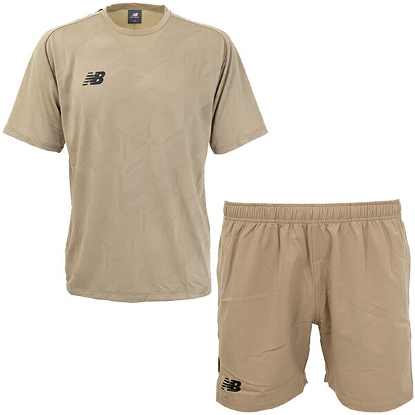 ニューバランス Black Out ジャガードメッシュニットショートスリーブTシャツ&ショーツ 大人用 サッカー 半袖 プラクティス上下セット NewBalan...