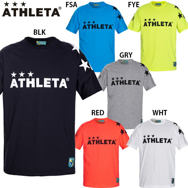 アスレタ ビッグロゴ Tシャツ サッカー フットサル Tシャツ 半袖 ATHLETA 03351