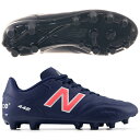 ニューバランス 442 ACADEMY HG V2 大人用 サッカースパイク NewBalance MS43HMP2-2E-NAVY/RED