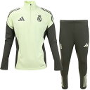 アディダス 25-26 レアル・マドリード トレーニングトップ&パンツ 大人用 サッカー トレーニングウェア上下セット adidas KPE65-JP3979/...