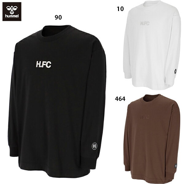 ヒュンメル H.FC L/S ロゴTシャツ 大人用 サッカー 長袖Tシャツ hummel HAP7221