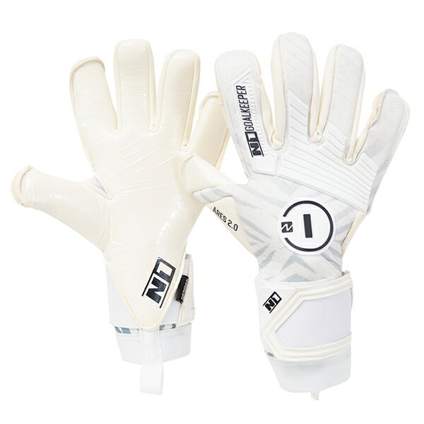 【グローブケースプレゼント】N1 ARES2.0 UGT WHITE 大人用 サッカー キーパーグローブ GKグローブ エ..