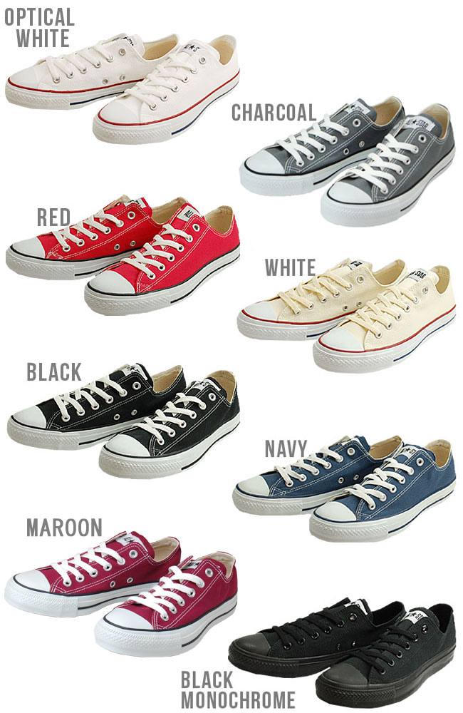 【8/25限定全品5%OFFクーポン】コンバース CONVERSE キャンバス オールスター CANVAS ALL STAR OX ローカット スニーカー メンズ レディース 定番シューズ ブラック ホワイト ネイビー レッド マルーン チャコール 黒 22.0cm〜28.0cm 靴 国内正規品 白スニーカー