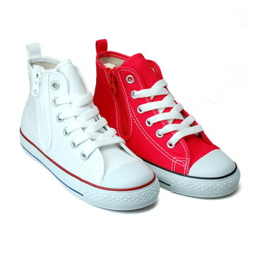 【ポイント10倍】コンバース チャイルド オールスター N ヒュージパッチ Z HI キッズ スニーカー CONVERSE CHILD ALL STAR N HUGEPATCH Z HI ホワイト レッド ビッグロゴ (1812)