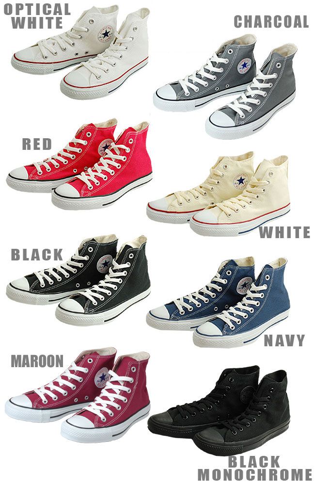 【300円OFFクーポン】コンバース スニーカー CONVERSE オールスター ハイカット CANVAS ALLSTAR HI メンズ レディース チャックテイラー 22.0〜28.0cm ブラック ホワイト ネイビー レッド チャコール マルーン キャンバス 靴 定番シューズ 白スニーカー 国内正規品