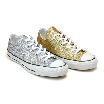 【8/1限定全品5%OFFクーポン】【10%OFF】コンバース オールスター 100 グリッター OX レディーススニーカー CONVERSE ALL STAR 100 GLITTER OX ゴールド シルバー 23.0cm〜24.5cm グリッター素材 100周年 記念モデル (1906)