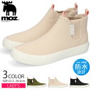 moz モズ サイドゴアブーツ レディース 防水 履きやすい 歩きやすい 疲れない 軽量 かわいい おしゃれ MZ-6006 黒 ショートブーツ レインシューズ...