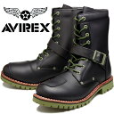 アヴィレックス エンジニアブーツ レディース AVIREX YAMATO アビレックス ブーツ ヤマト AV2100 BLACK/OLIVE メンズ レディース エンジニアブーツ サイドジッパー バイカーブーツ ミリタリーブーツ 革靴 バイク靴 送料無料 2023秋冬新作