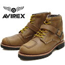 【お買い物マラソンポイントアップ5倍】 AVIREX TIGER AV2931 アビレックス ブーツ タイガー CRAZY HORSE メンズ レディース エンジニアブーツ サイドジッパー バイカーブーツ ミリタリーブーツ 革靴 バイク靴 2018秋冬新作 送料無料 【コンビニ受取対応】