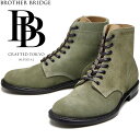 【お買い物マラソンポイントアップ5倍】 ブラザーブリッジ エスケープ BROTHER BRIDGE ESCAPE BBB-D015 LEAF SUEDE リーフスエード サービスブーツ メンズ 本革 レースアップブーツ ワークブーツ 日本製 2023秋冬新作 送料無料 【交換片道送料無料】