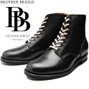 ブラザーブリッジ エスケープ BROTHER BRIDGE ESCAPE BBB-D015 VINTAGE BLACK / CALF ヴィンテージブラックカーフ サービスブーツ メンズ 本革 レースアップブーツ ワークブーツ 日本製 送料無料 【交換片道送料無料】