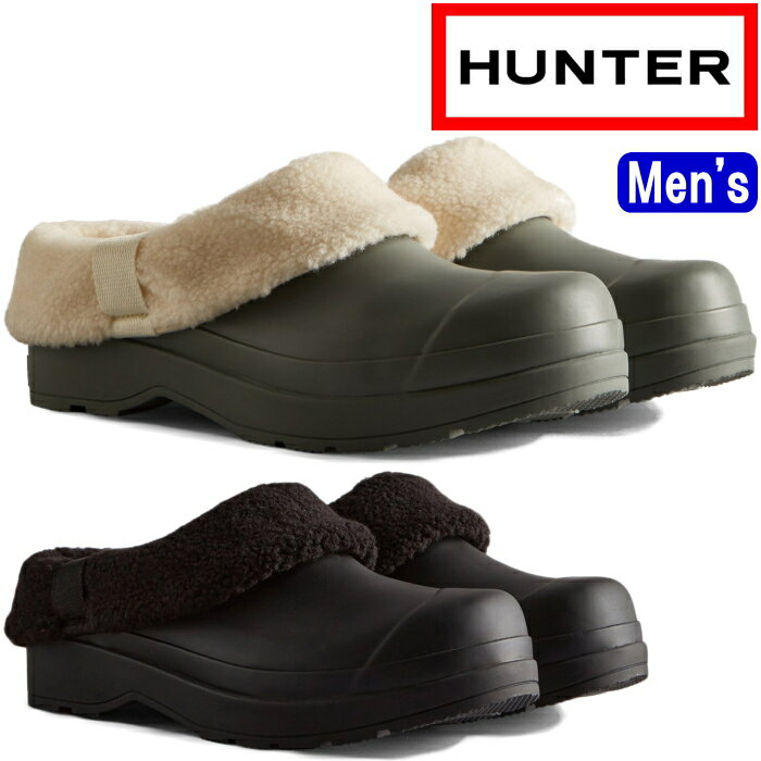 乐天商城 - ●● HUNTER 正規品 MFF9000RSP ハンター クロッグ レインシューズ ショート メンズ MENS PLAY VEGAN SHEARLING INSULATED CLOGS プレイ シアリング インシュレイティド クロッグス キャンプ アウトドア スリッポン 防水 送料無料