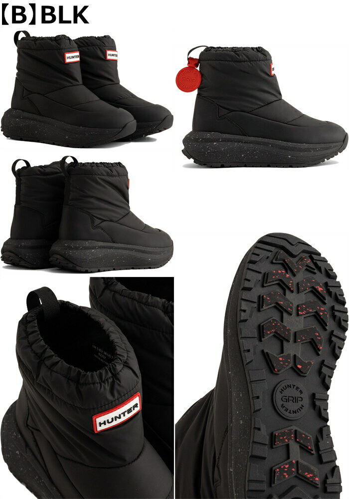 HUNTER ������ �ϥ󥿡� ���Ρ��֡��� ���硼�� UFS7100NYL �֡��� �쥤�󥷥塼�� ��˥��å��� UNISEX HUNTER GRIP SHORT SNOW BOOT �����󥿡����塼�� �ɿ� ������ �ɴ� ����åݥ� Ĺ�� ���Ρ����塼�� ����̵�� 2024���߿���