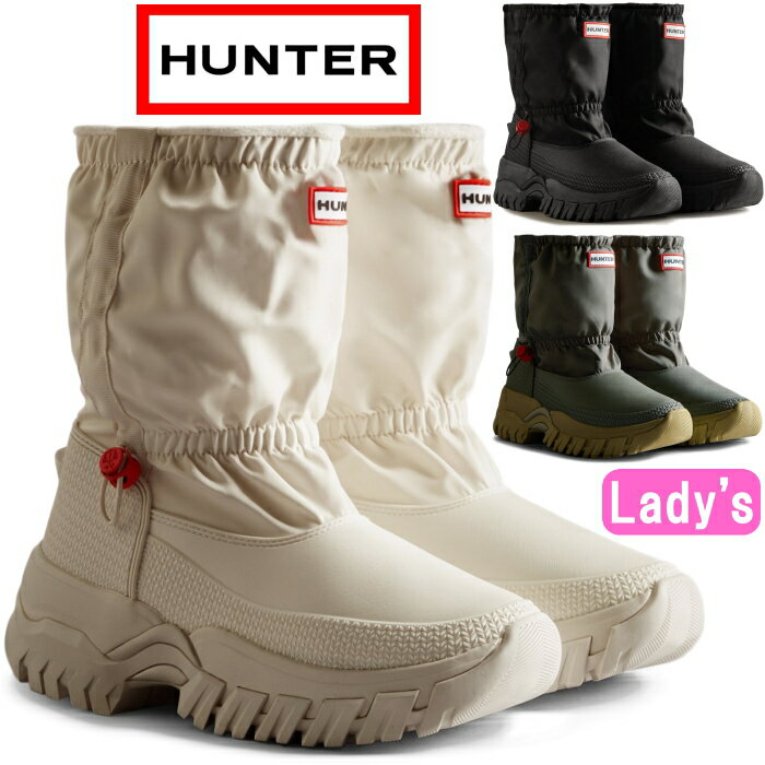  HUNTER 正規品 WFS2109WWU ハンター スノーブーツ ショート ブーツ レインブーツ レディース WOMENS WANDERER INSULATED SHORT SLOUCH SNOW BOOTS ワンダラー インシュレイティド スラウチ 長靴 防水 キャンプ アウトドア 送料無料