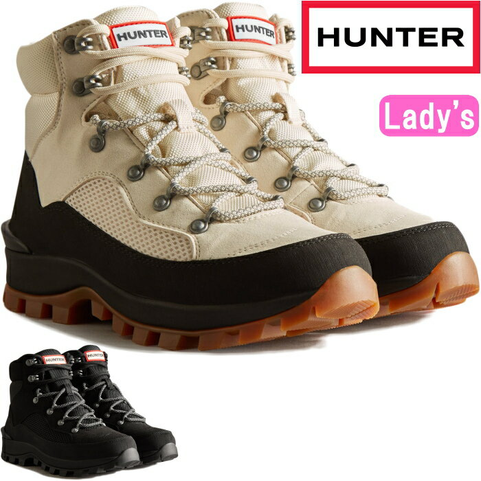 乐天商城 - ●● HUNTER 正規品 ハンター レインブーツ ショート WFS2236NYL WOMENS EXPLORER BOOT レディース レースアップブーツ エクスプローラーブーツ アウトドア キャンプ 耐水 カジュアル スポーツ レジャー 旅行 野外 送料無料 2023秋冬新作
