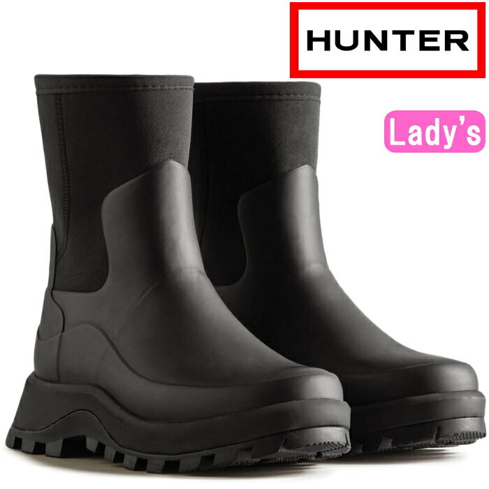 ハンター 【お買い物マラソンポイントアップ5倍】 HUNTER 正規品 WFS2238NRE ハンター レインブーツ ショート レディース WOMENS CITY EXPLORER SHORT NEOPRENE BOOTS シティ エクスプローラー ショート ネオプレン ブーツ 長靴 防水 ラバーブーツ キャンプ アウトドア 送料無料