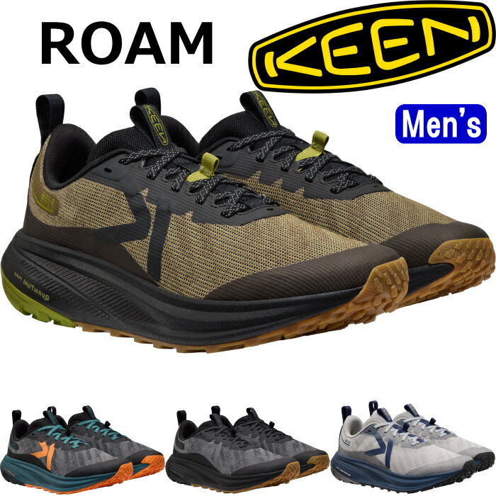 Rakuten - KEEN ROAM キーン ローム スニーカー メンズ ランニングシューズ メンズスニーカー ウォーキングシューズ マラソンシューズ コンフォートシューズ 厚底スニーカー スポーツ カジュアル 旅行 疲れにくい 軽量 正規品 送料無料