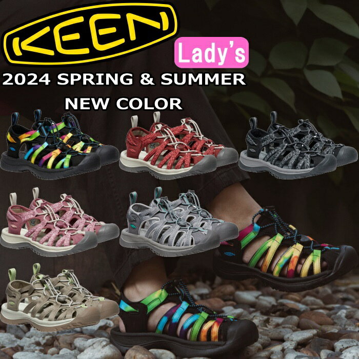 キーン 【お買い物マラソンポイントアップ5倍】 KEEN WHISPER キーン ウィスパー レディース 正規品 スポーツサンダル アウトドア サンダル ビーチサンダル キャンプ スニーカー カジュアル タウンユース スポーツ レジャー 海 川 山 水陸両用 送料無料 2024春夏新作