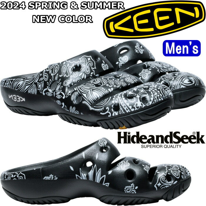 KEEN YOGUI ARTS HIDEANDSEE キーン ヨギアーツ ハイドアンドシーク 正規品 サンダル メンズ クロッグサンダル ビーチサンダル アウトドア キャンプ カジュアル スリッポン 旅行 軽量 海 川 山 水陸両用 送料無料 2024春夏新作