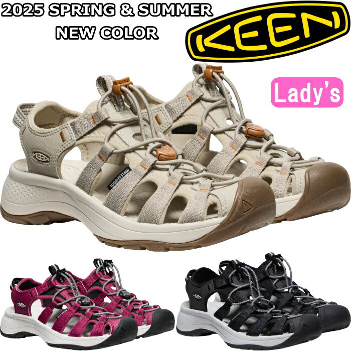 楽天上野アメ横 靴店 フットモンキー【お買い物マラソンポイントアップ5倍】 KEEN ASTORIA WEST SANDAL キーン アストリア スポーツサンダル レディース アウトドア サンダル ビーチサンダル キャンプ スニーカー カジュアル スリッポン フェス 旅行 海 川 山 プール 水陸両用 正規品 送料無料