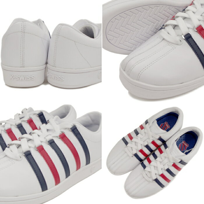 ケースイス K-SWISS CLASSIC 88 02248-154 ［WHITE/DRESS BLUE/RIBBON RED］ クラシック スニーカー メンズ レディース ローカット レザー 2017春夏新作 【コンビニ受取対応】